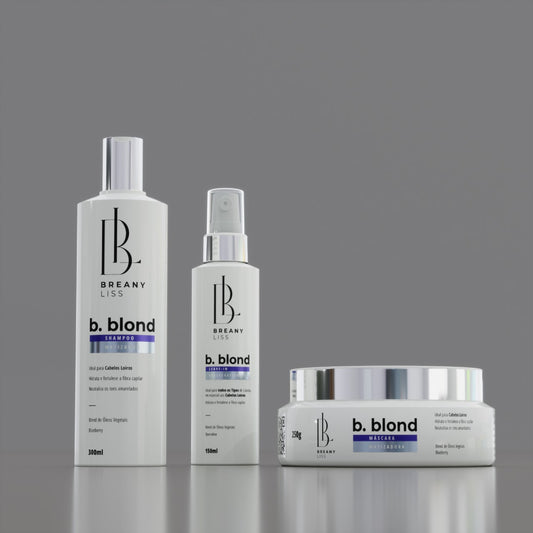 kit b.blond Shampoo, Mascara e Leave-in regenerativo2