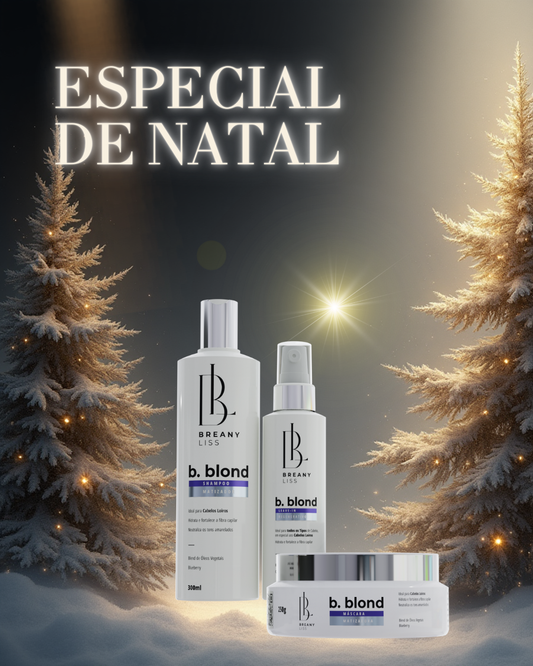 kit b.blond Shampoo, Mascara e Leave-in regenerativo2
